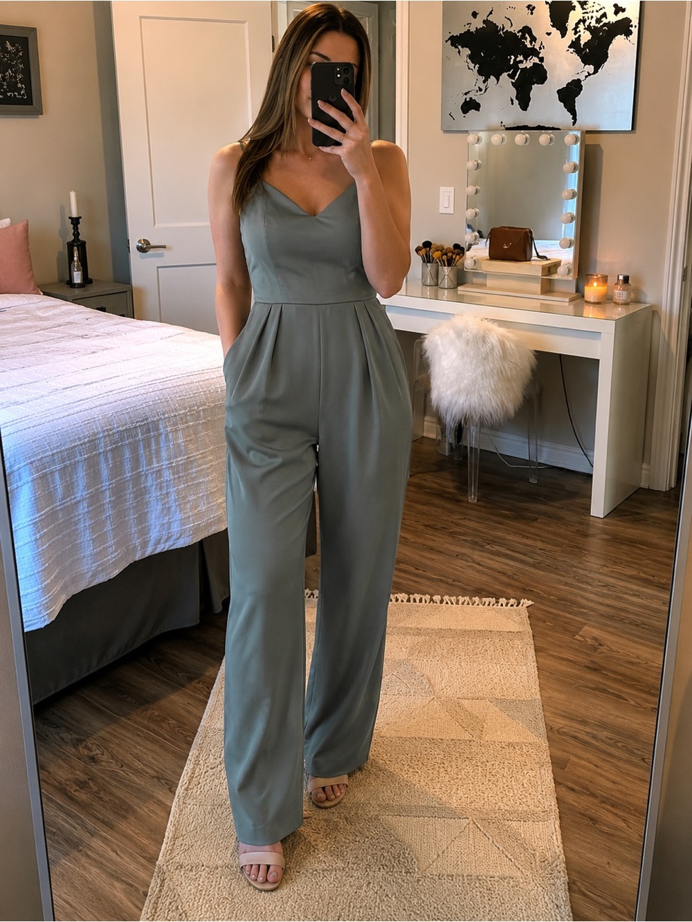 Olive green jumpsuit